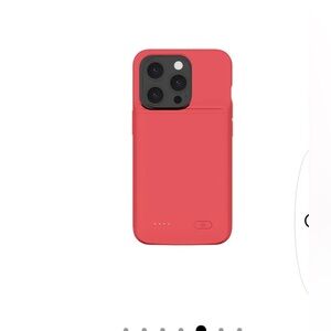 Ai Pro Battery Case designed for the iPhone 15 Plus and 15 Pro Max RED